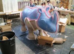 Rhino mould WIP, Rhino project, Fabrication Cape Town