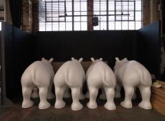 Rhinos ready for artists, Rhino project, Fabrication Cape Town