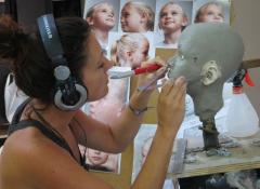 Portrait of child model for human body double, Sculpture and fabrication Cape Town