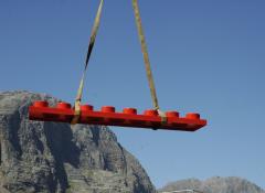Giant fabricated lego blocks, Large scale Fabrication Cape Town