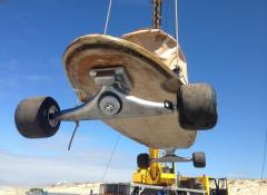 Fabrication of a giant skateboard, Cape Town