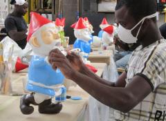 Painting of IKEA gnomes, Fabrication and Special Effects, Cape Town