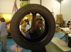 Plastic light-weight tyre cast, Fabrication, SFX Cape Town