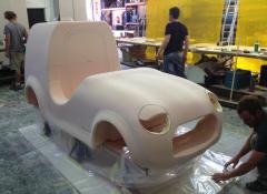 Car sculpted in urethane, Urethane Sculpting, Fabrication Cape Town