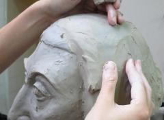 Portrait sculpture in clay, Sculpture fabrication South Africa