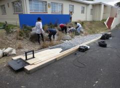 Custom made pebbles and sliding rig. SFX Fabrication and Effects