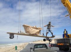 Fabrication of a giant skateboard, Cape Town