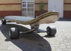 Fabrication of a giant skateboard, Cape Town