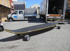 Fabrication of a giant skateboard, Cape Town