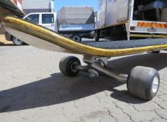 Fabrication of a giant skateboard, Cape Town