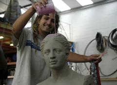 The making of Venis Di Milo and Poseidon, life size replicas. Sculpture and Fabrication, Cape Town