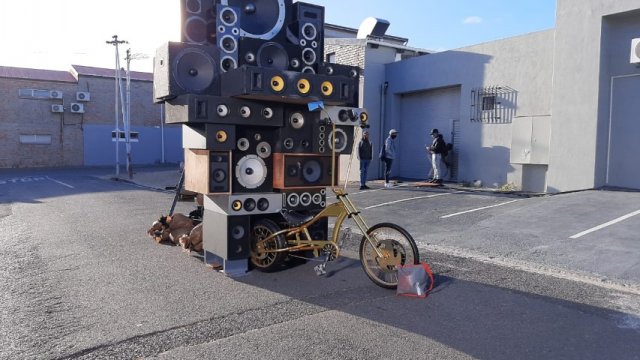 Speaker Stack, Fabrication, Cape Town